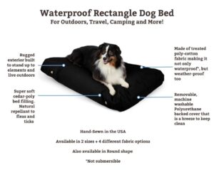 Snoozer Waterproof Rectangle Dog Bed | Outdoor Dog Bed