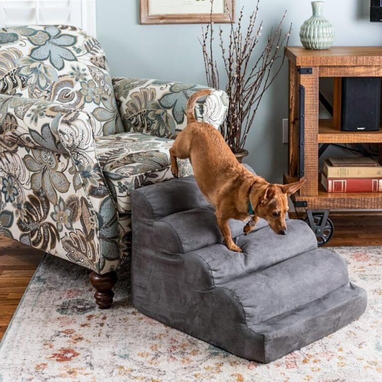 Scalloped Dog Ramp Pet Stairs 3 Sizes & 8 Colors Snoozer