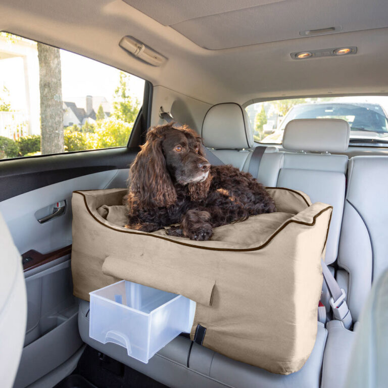 Snoozer Large Luxury Lookout II Dog Car Seat w/ Microsuede