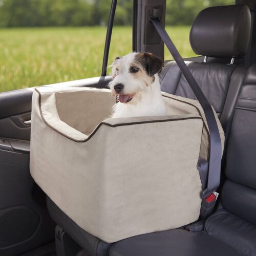 Snoozer Luxury Lookout 1 Dog Car Seat with Microsuede