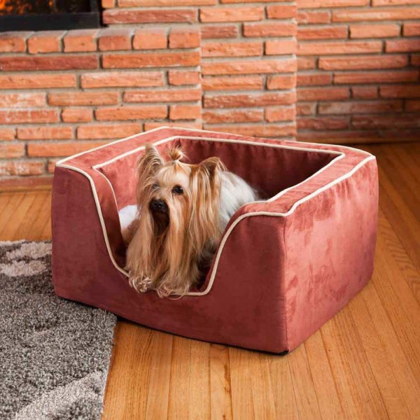 Luxury Square Dog Bed with Memory Foam by Snoozer Pet Products