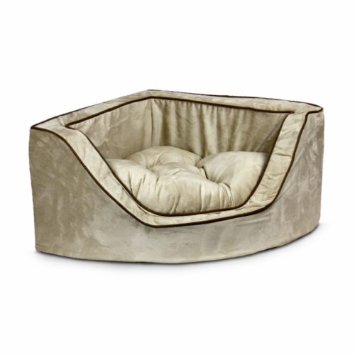 Replacement Cover - Luxury Overstuffed Corner Dog Bed with Microsuede