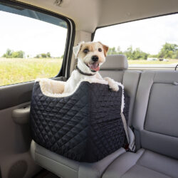 Dog Lookout Booster Seat for Small Dogs up to 25lbs UNICITII Small Dog Car Seat Elevated Pet Booster Car Seat 