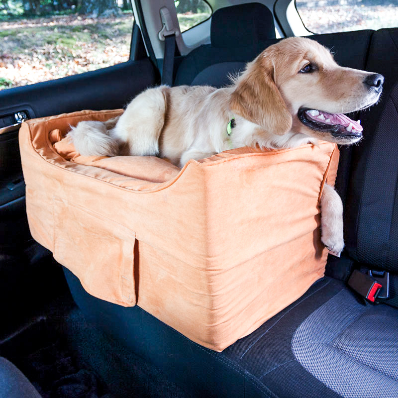 Large Luxury Lookout II Dog Car Seat with Microsuede