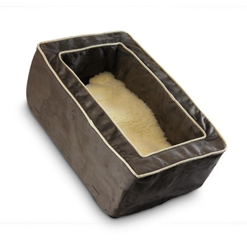 Luxury Console Dog Car Seat with Microfiber Lookout Snoozer