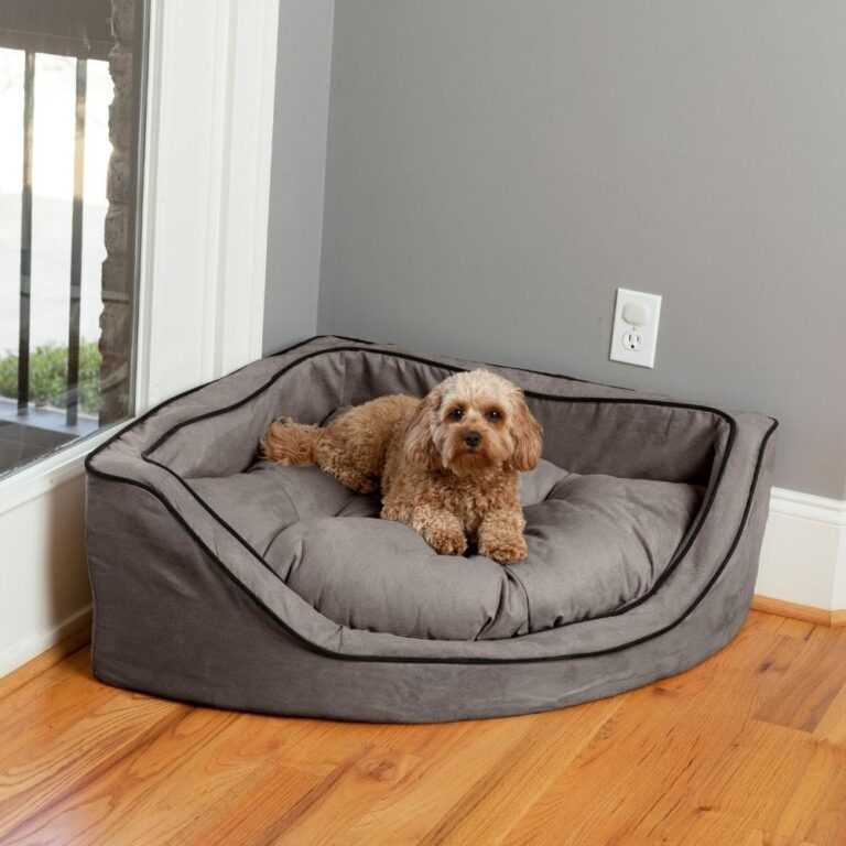 Snoozer Luxury Overstuffed Corner Dog Bed | 28+ Colors