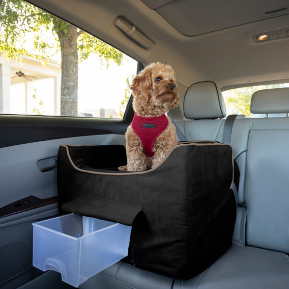 Snoozer Luxury Lookout II Dog Car Seat with Microsuede
