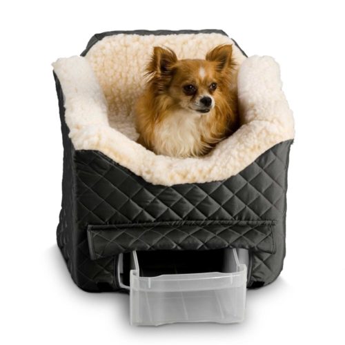 Snoozer Lookout II Dog Car Seat - Black Quilted