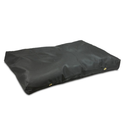 black-rectangle-waterproof-dog-bed