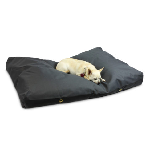 gunmetal-rectangle-waterproof-dog-bed