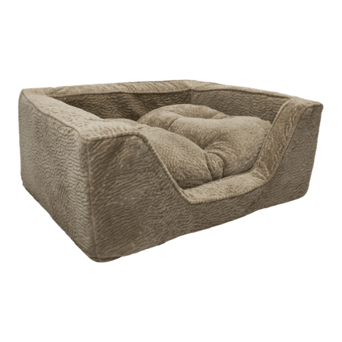 Luxury-Square-Dog-Bed-with-Microsuede-Show-Dog-Collection-piston-sand