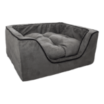 Snoozer Luxury Square Dog Bed w/Microsuede | Overstuffed