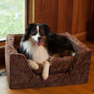 Luxury Square Dog Bed with Microsuede - Show Dog Collection