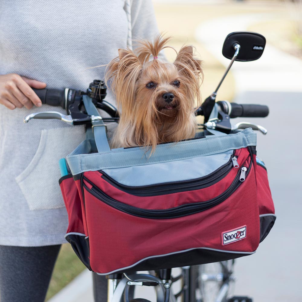 dog bike basket with cover