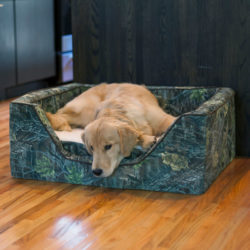 Luxury Square Dog Bed with Memory Foam- Untamed Collection