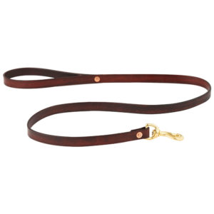 Handmade Leather Leash - Redwood