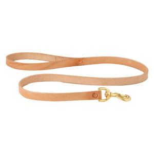 Handmade Leather Leash - Natural Bone
