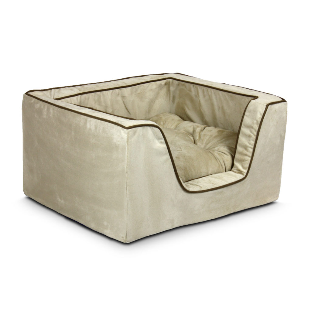 Snoozer Luxury Square Dog Bed w/Microsuede Overstuffed