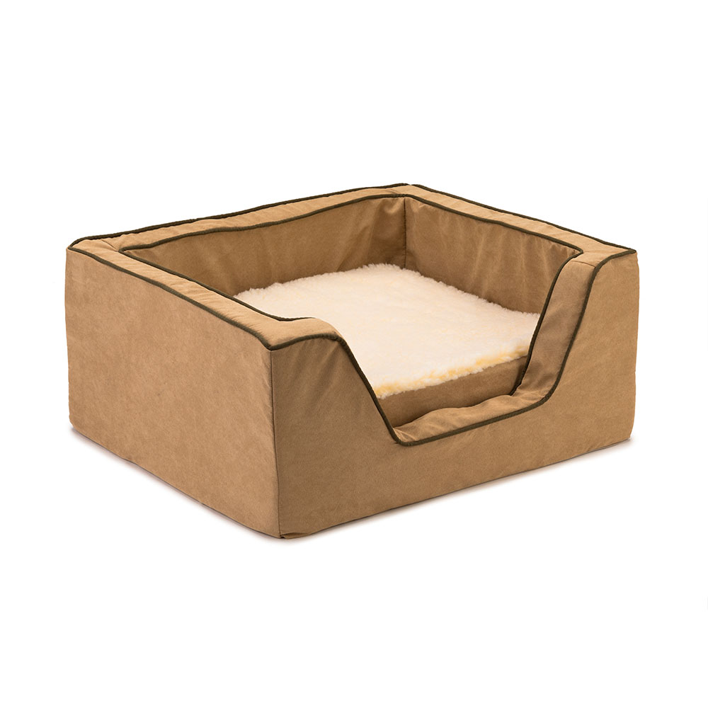 Luxury Square Dog Bed with Memory Foam by Snoozer Pet Products