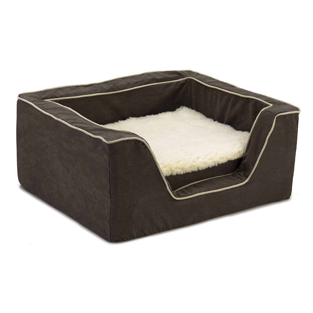 Luxury Square Dog Bed with Memory Foam by Snoozer Pet Products