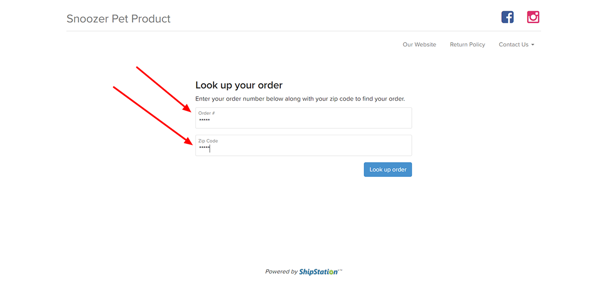 On the next page, select the item you are returning. Only select one if you are returning items in multiple packages.