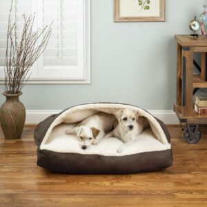 Luxury Cozy Cave&reg; Rectangle Dog Bed - Microsuede