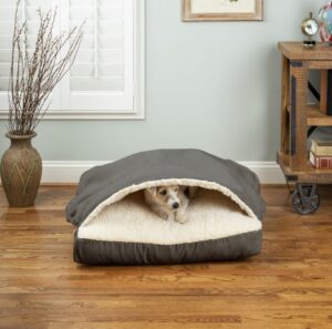 Luxury Cozy Cave® Square Dog Bed - Microsuede