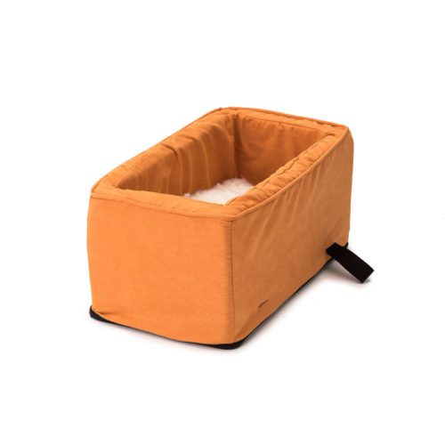 Luxury Console Dog Car Seat with Microfiber - Orangade