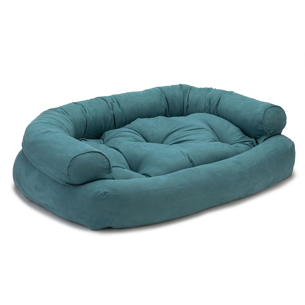 snoozer overstuffed sofa pet bed