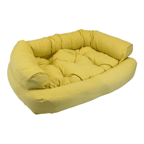 Overstuffed Luxury Dog Sofa - Lemon