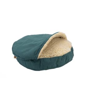 Luxury Cozy Cave Dog Bed with Microsuede - Marine