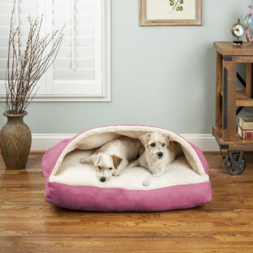 Luxury Cozy Cave® Rectangle Dog Bed - Pink