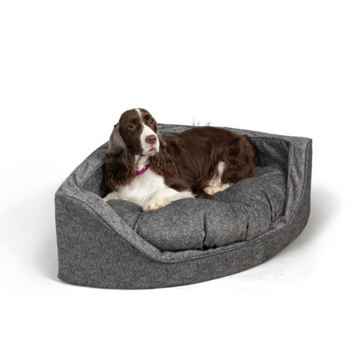 Large-Corner-dog-bed-Merlin-Pewter-1