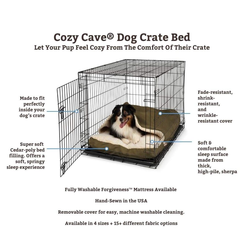 Image showcasing Cozy Cave® Dog Crate Bed | Snoozer