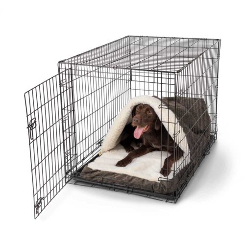 Luxury Cozy Cave® Dog Crate Bed - Laurel Mocha