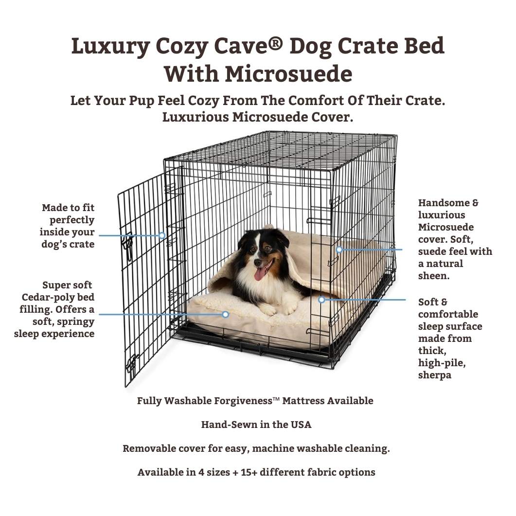 https://snoozerpetproducts.com/wp-content/uploads/2022/03/Luxury-Cozy-Cave%C2%AE-Dog-Crate-Bed-With-Microsuede.jpg