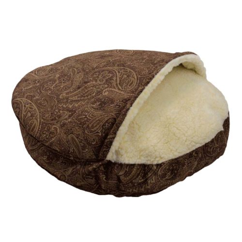 Luxury Cozy Cave® Dog Bed - Laurel Cayenne