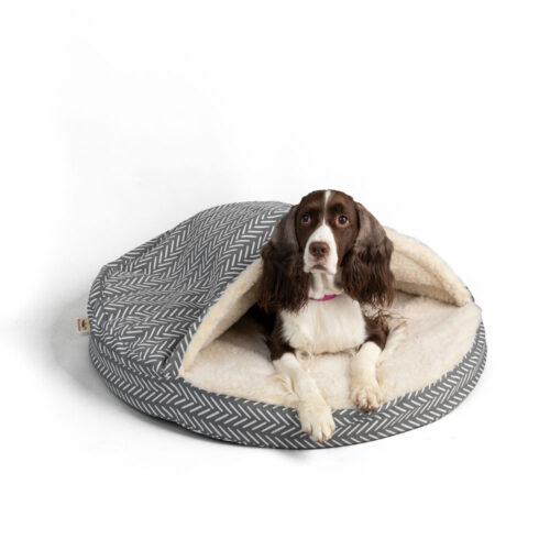 Luxury Cozy Cave® Dog Bed - Wag Collection - Afton Stone