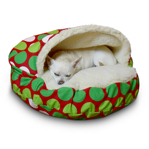Cozy Cave® Dog Bed - Big Dots