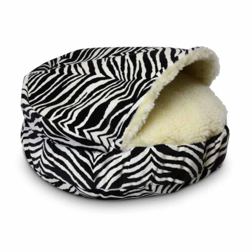 Luxury Cozy Cave® Dog Bed - Zebra