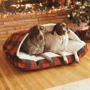 Luxury Cozy Cave® Rectangle Dog Bed - Holiday Collection
