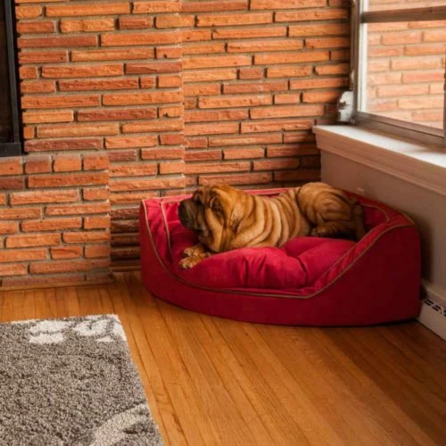 Replacement Cover - Luxury Overstuffed Corner Dog Bed with Microsuede