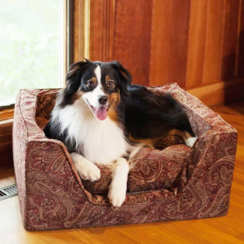Snoozer Square Dog Bed with Memory Foam - The Show Dog Collection